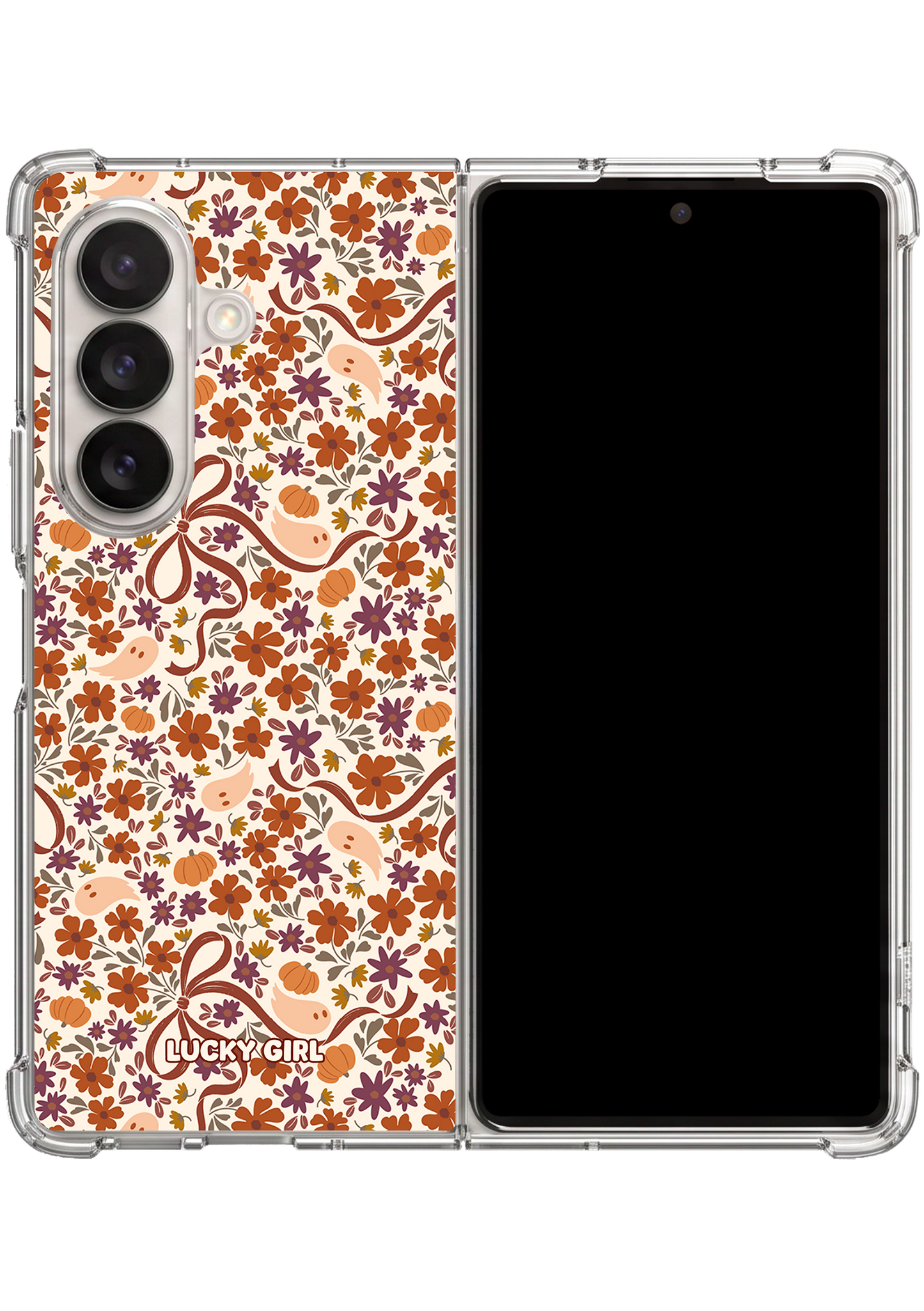 Ghostly Garden Clear Case Insert Galaxy Z Fold 7