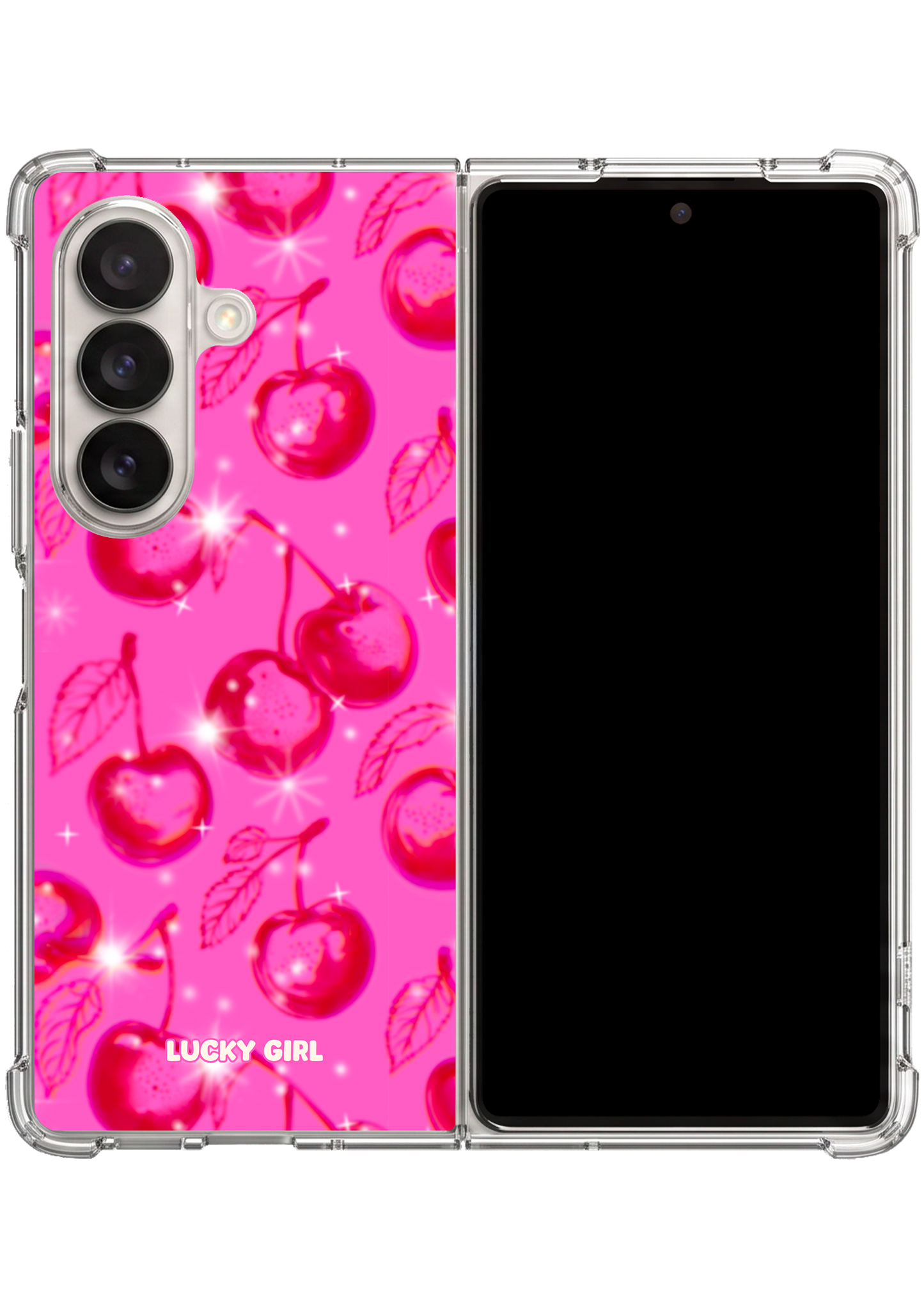 Glazed Cherries Clear Case Insert Galaxy Z Fold 7