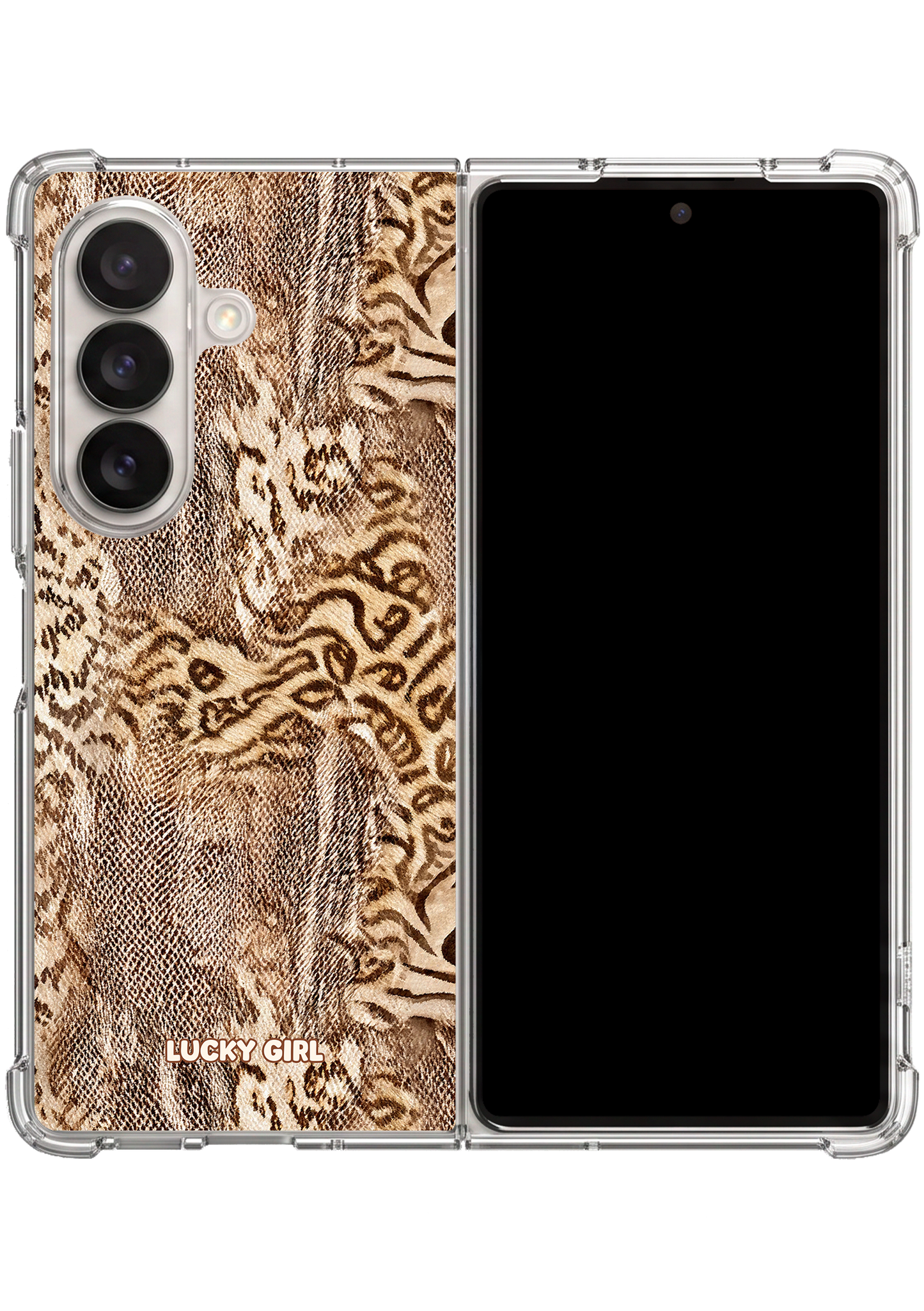 Golden Wild Thing Clear Case Insert Galaxy Z Fold 7