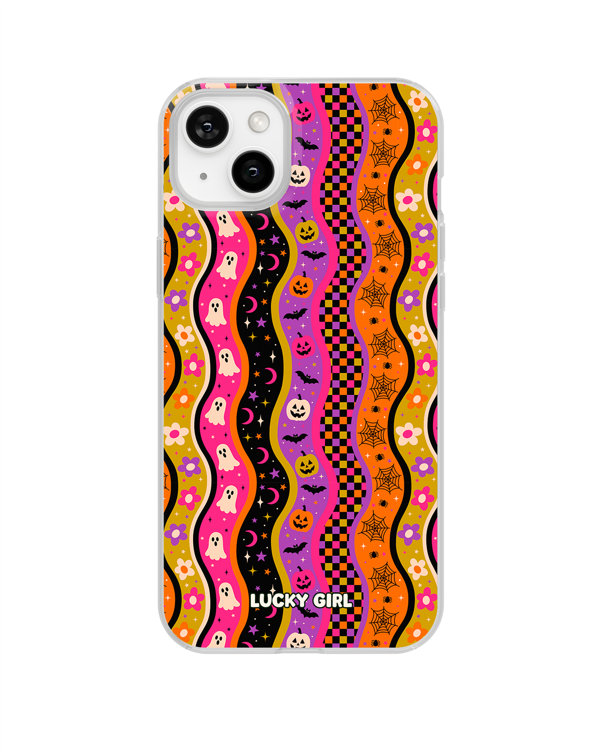 Halloween Waves Clear Case Insert iPhone 15