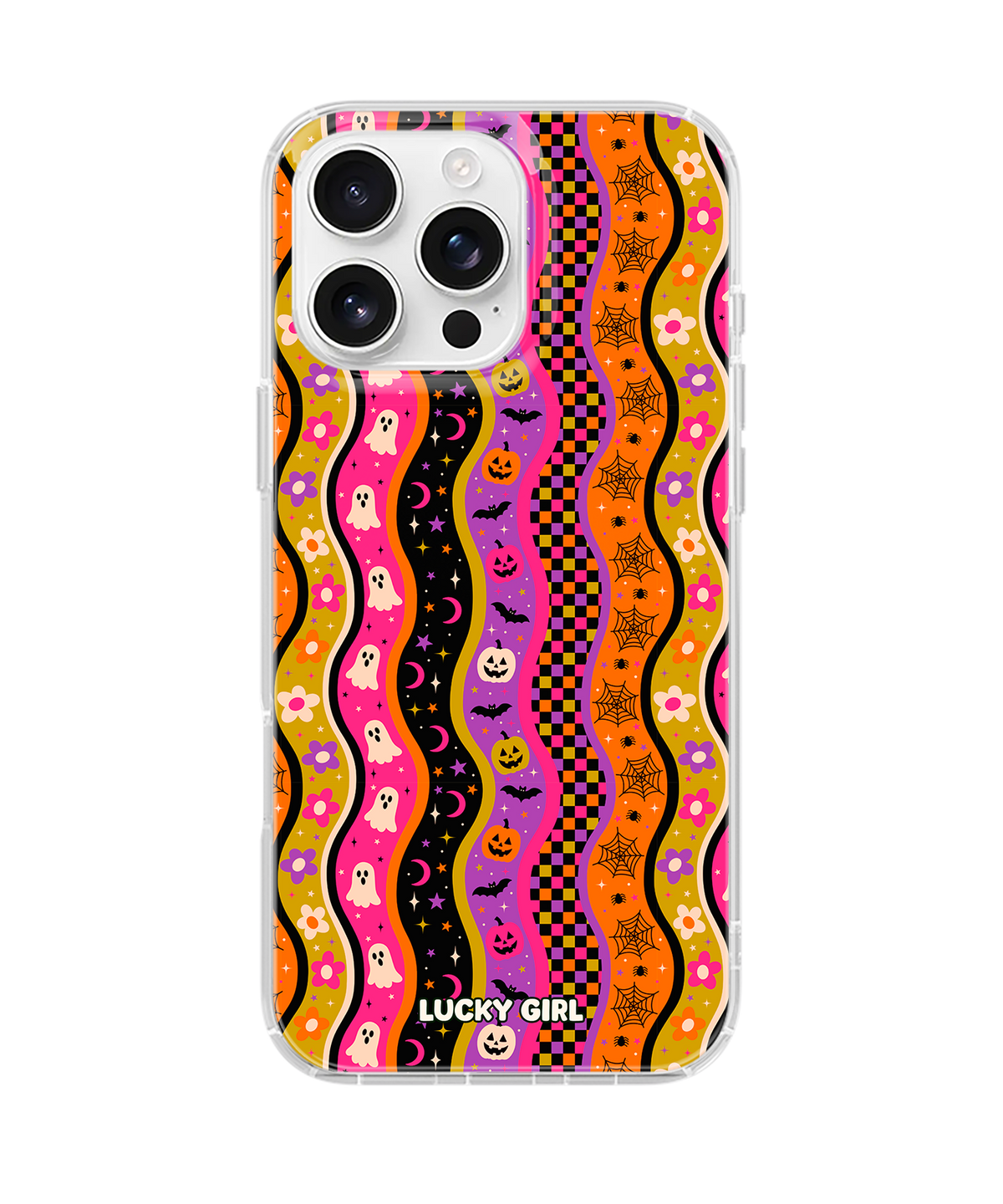 Halloween Waves Clear Case Insert iPhone 15 Pro Max