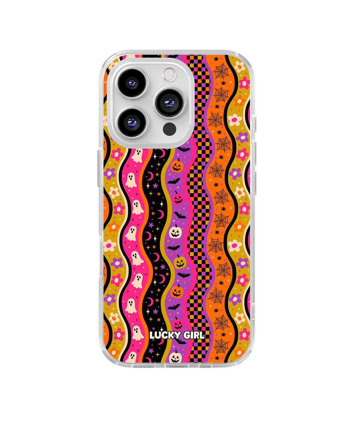 Halloween Waves Clear Case Insert iPhone 15 Pro