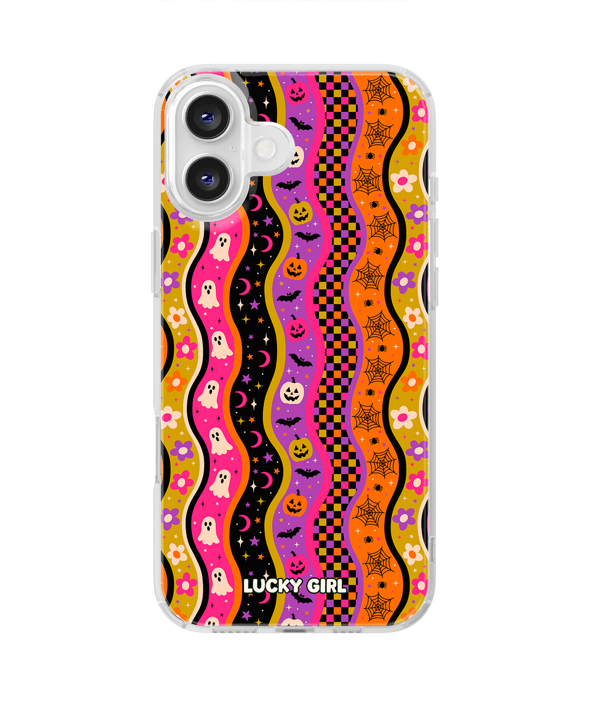 Halloween Waves Clear Case Insert iPhone 16 Plus