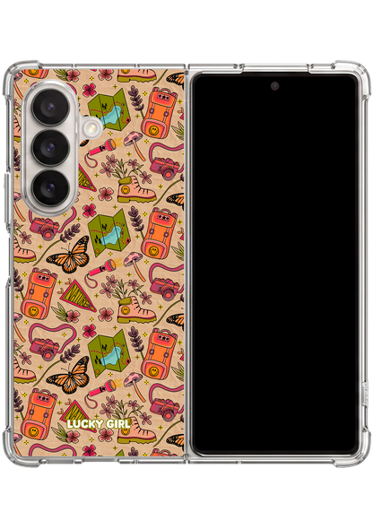 Happy Camper Clear Case Insert Galaxy Z Fold 7