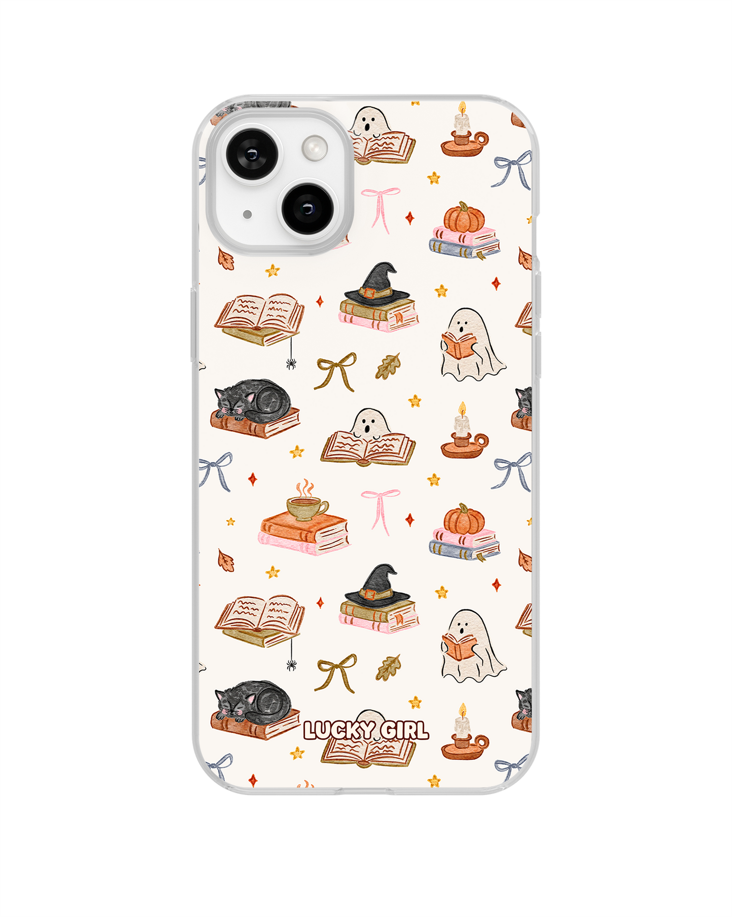 Haunted Library Clear Case Insert iPhone 15