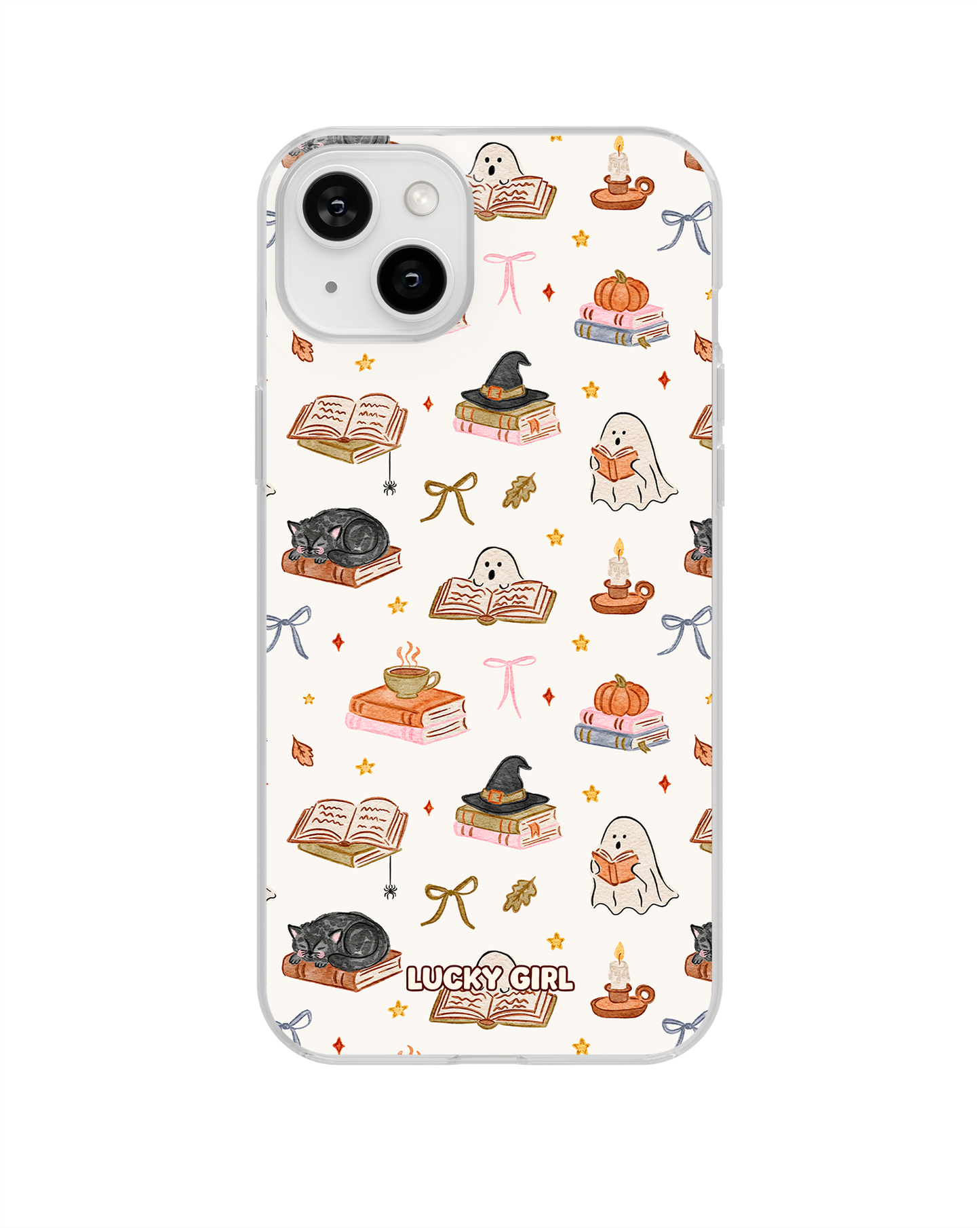 Haunted Library Clear Case Insert iPhone 14 Plus/15 Plus