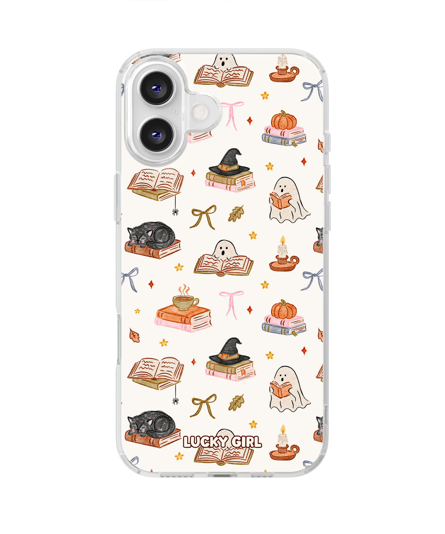 Haunted Library Clear Case Insert iPhone 16 Plus