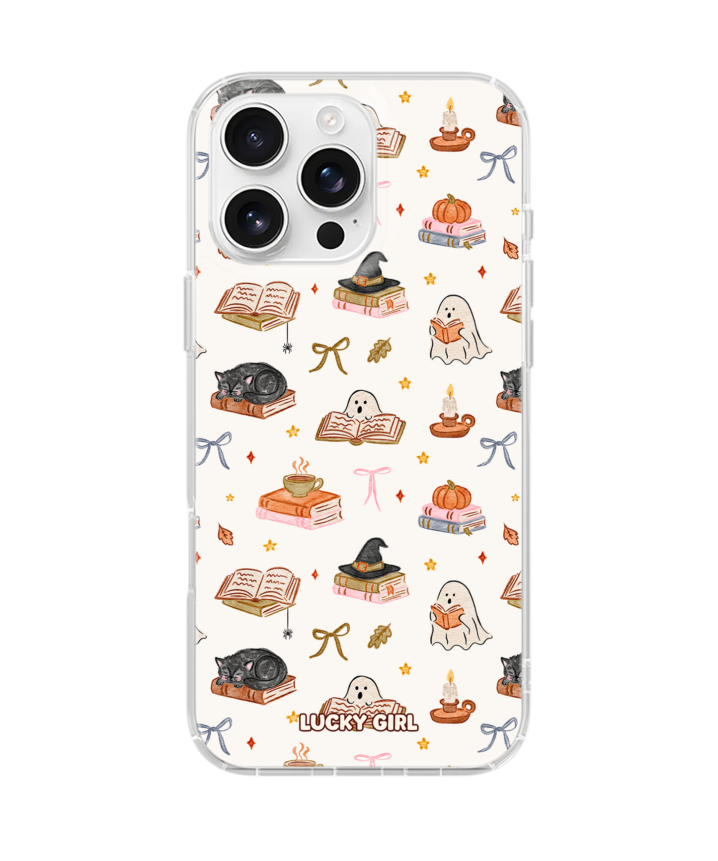 Haunted Library Clear Case Insert iPhone 16 Pro Max