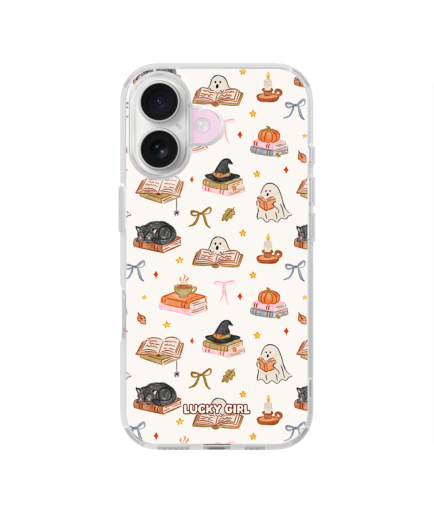 Haunted Library Clear Case Insert iPhone 17