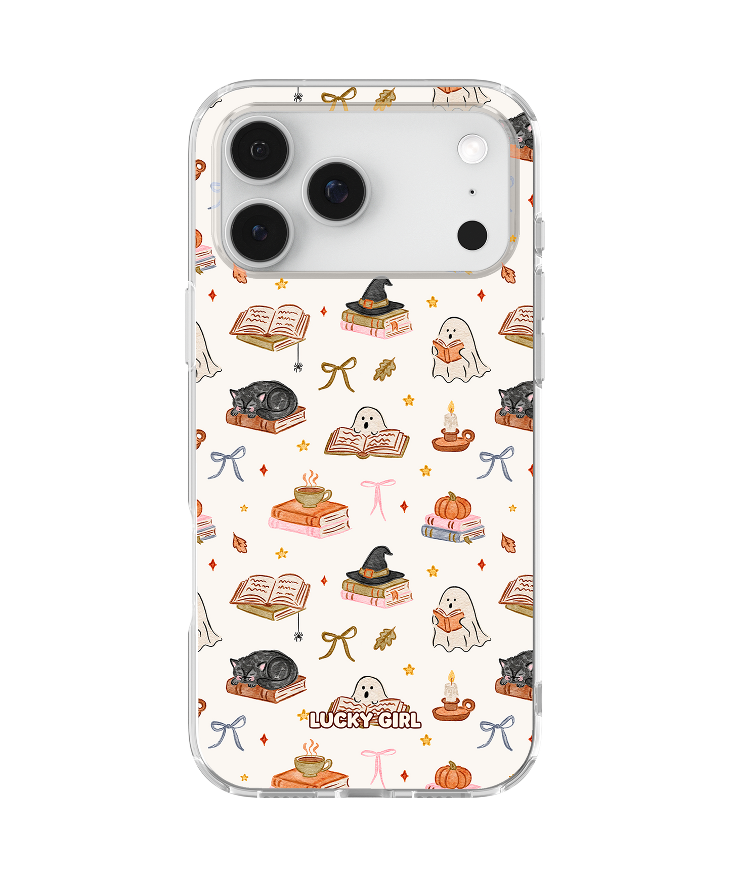 Haunted Library Clear Case Insert iPhone 17 Pro Max