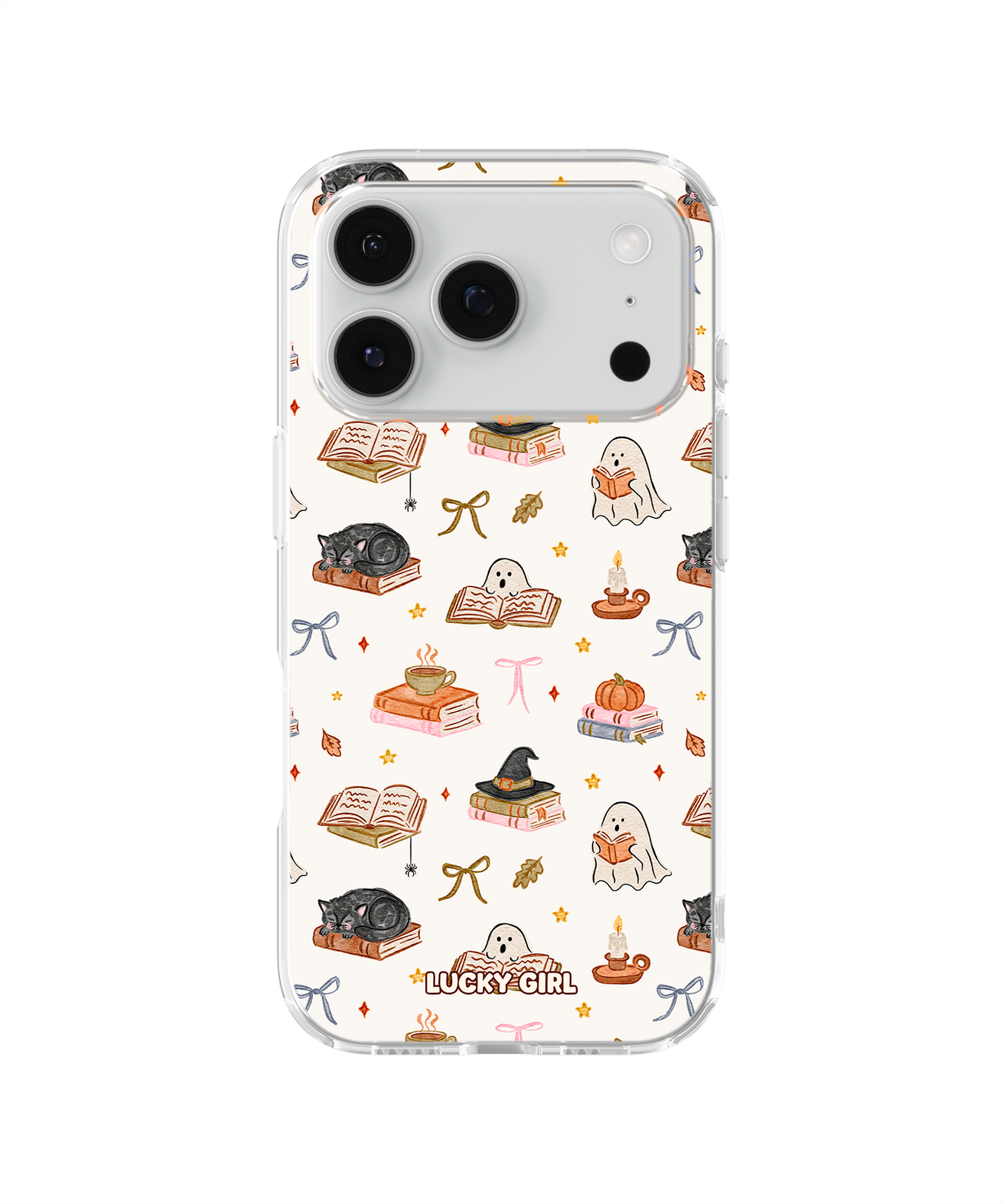 Haunted Library Clear Case Insert iPhone 17 Pro