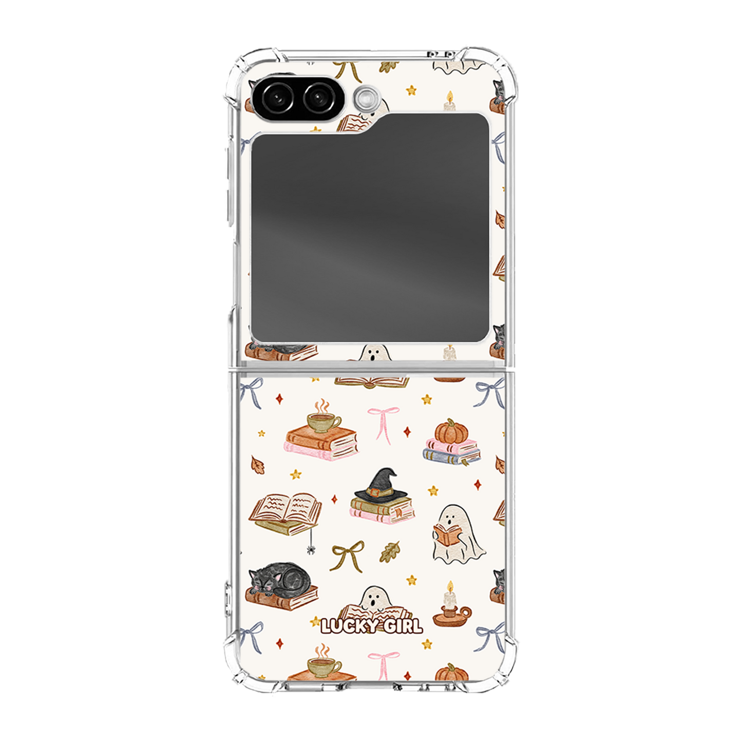 Haunted Library Clear Case Insert Galaxy Z Flip 6/7 FE
