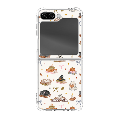 Haunted Library Clear Case Insert Galaxy Z Flip 6/7 FE