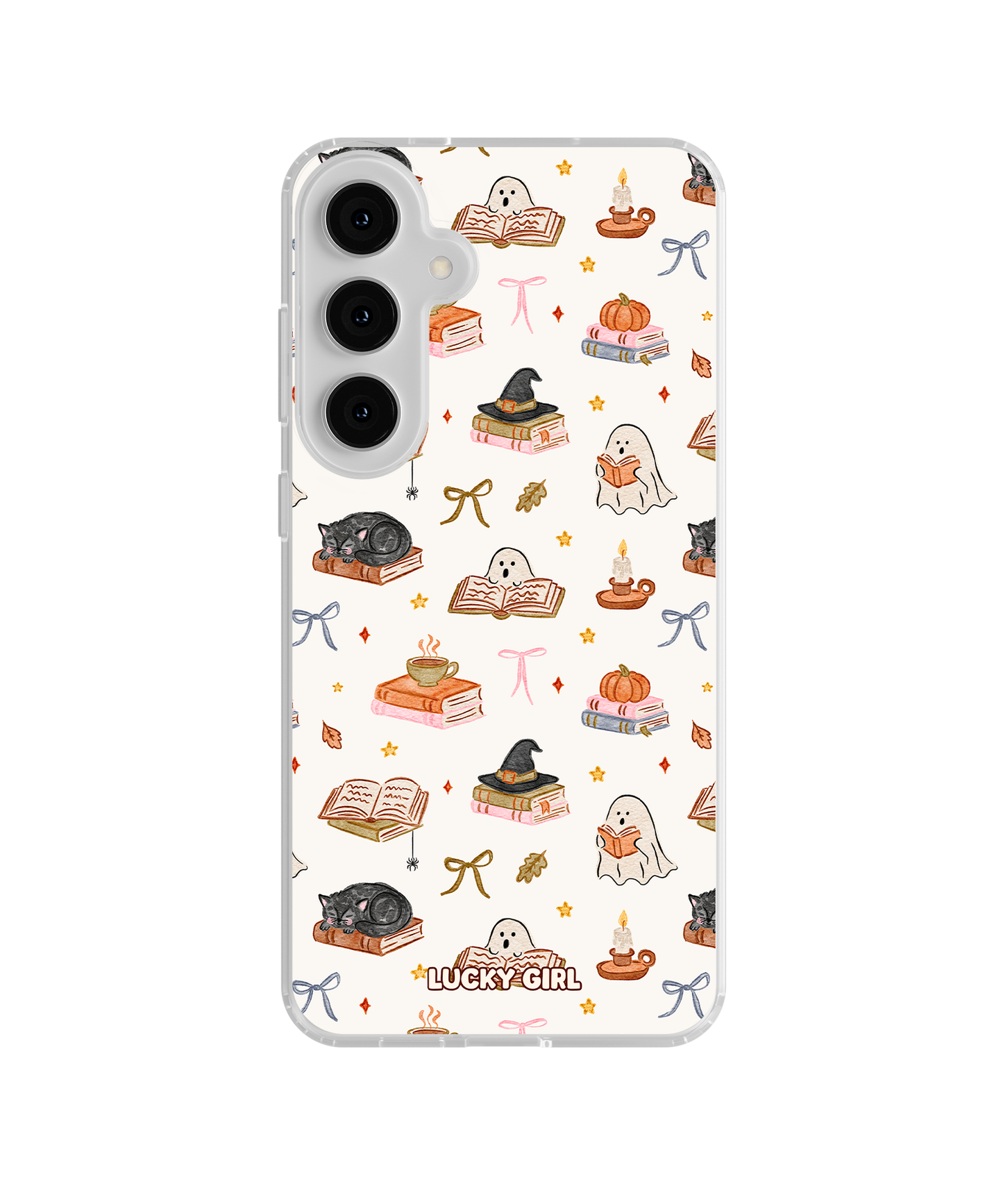 Haunted Library Clear Case Insert Galaxy S23 Plus