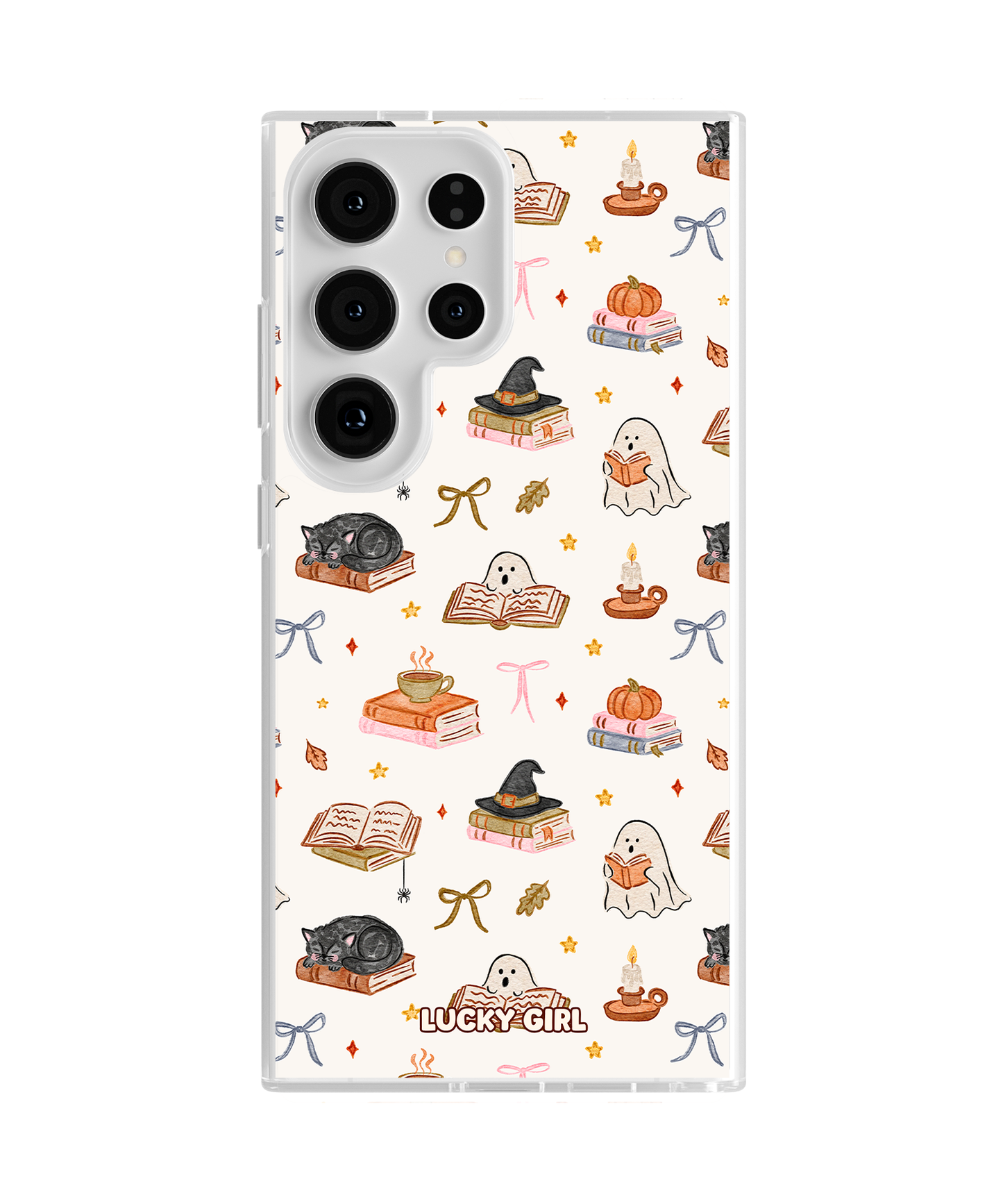 Haunted Library Clear Case Insert Galaxy S24 Ultra