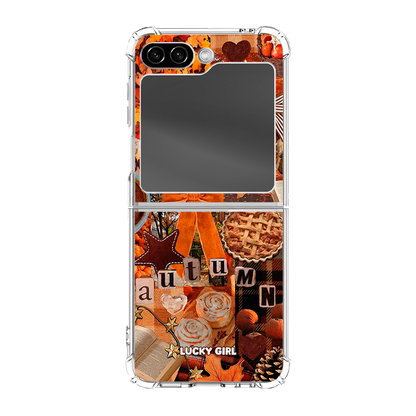 Hello Autumn Clear Case Insert Galaxy Z Flip 6 / 7FE