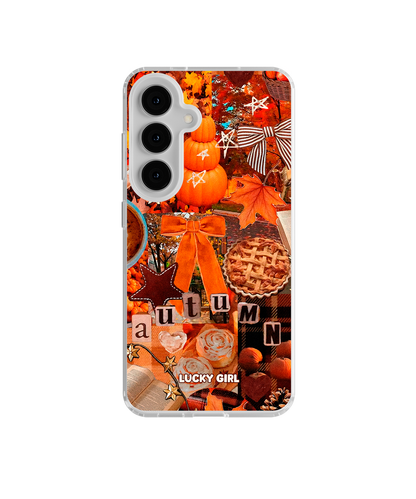 Hello Autumn Clear Case Insert Galaxy S26