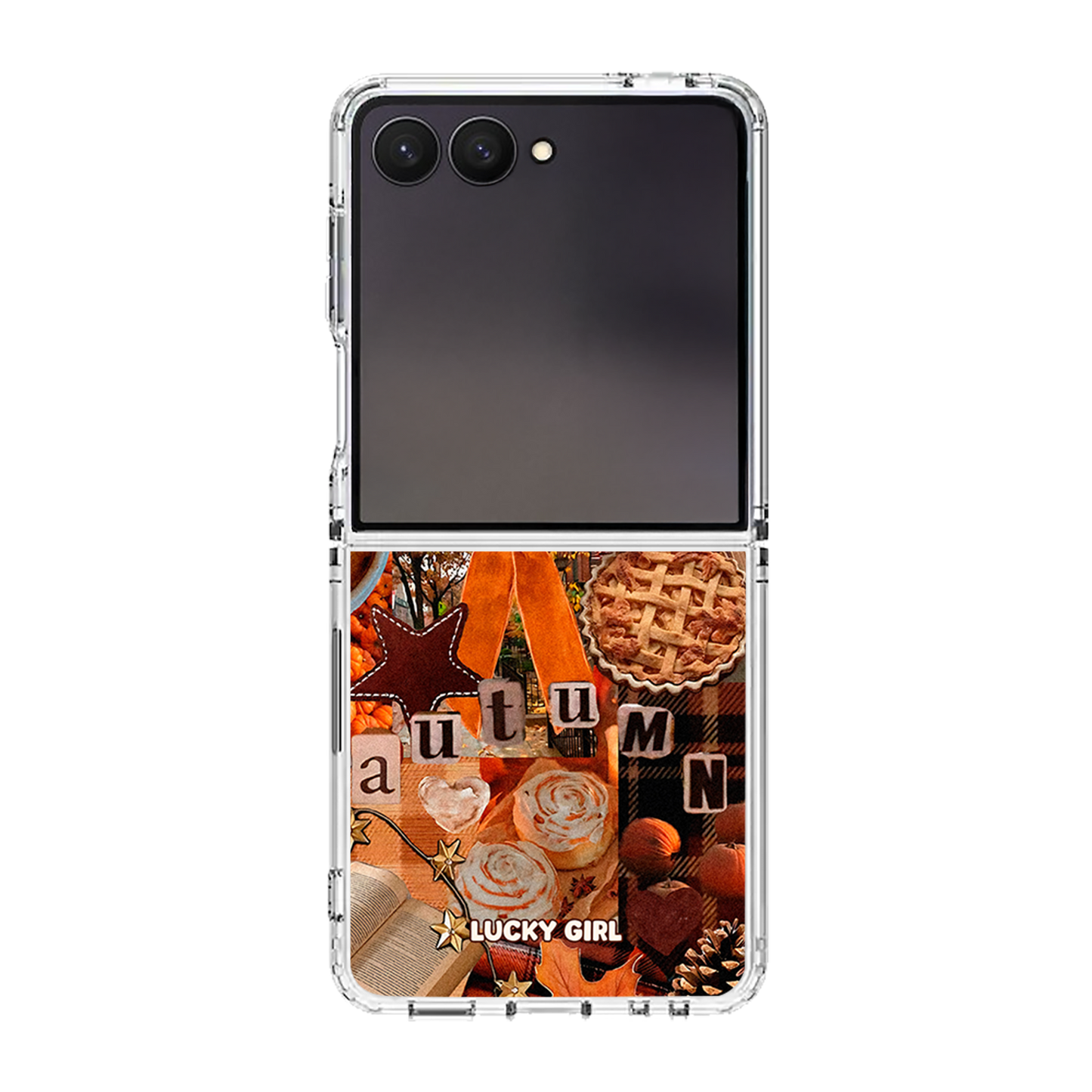 Hello Autumn Clear Case Insert Galaxy Z Flip 7