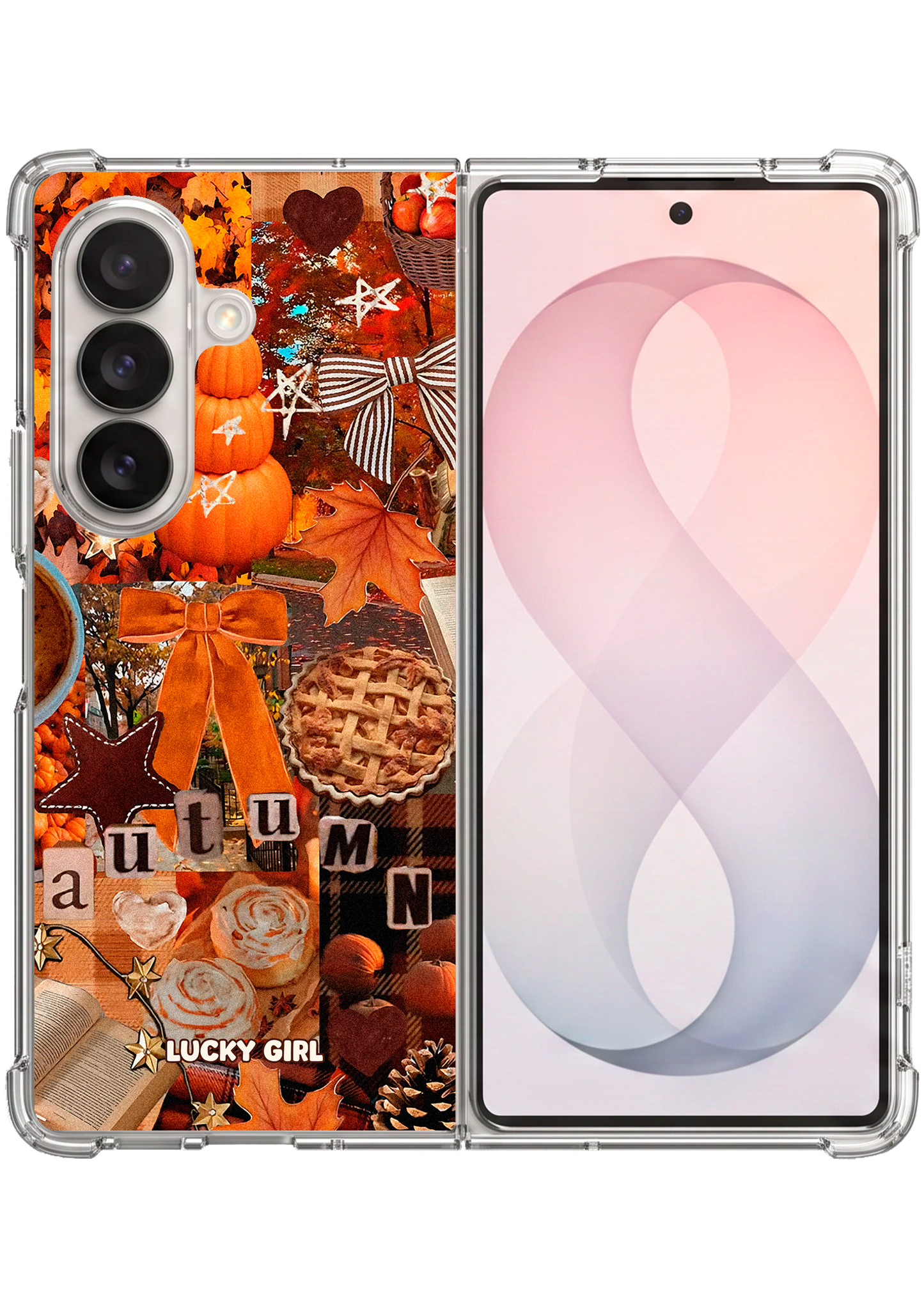Hello Autumn Clear Case Insert Galaxy Z Fold 7 / 8 Ultra