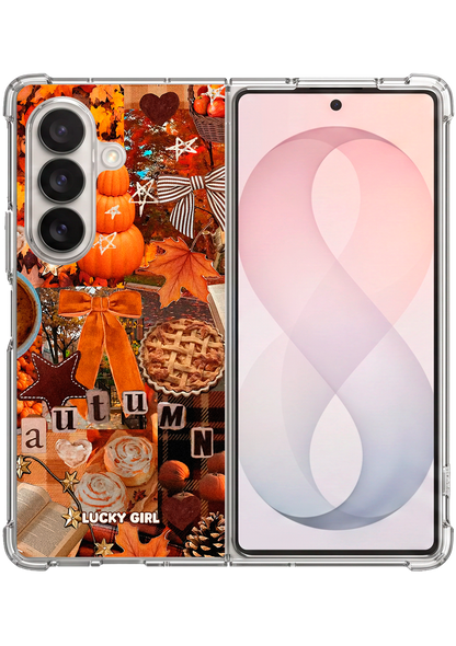 Hello Autumn Clear Case Insert Galaxy Z Fold 7 / 8 Ultra
