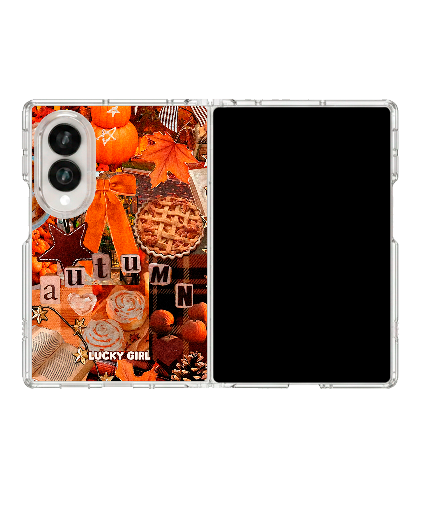 Hello Autumn Clear Case Insert Galaxy Z Fold 8 (wide)