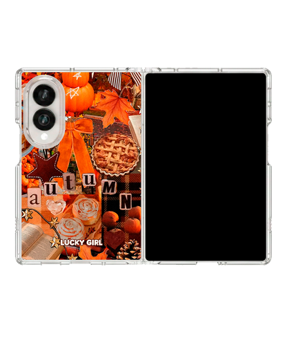 Hello Autumn Clear Case Insert Galaxy Z Fold 8 (wide)