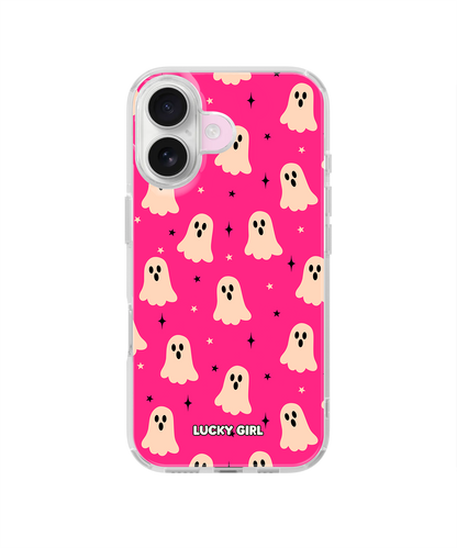 Hot Pink Haunt Clear Case Insert iPhone 16