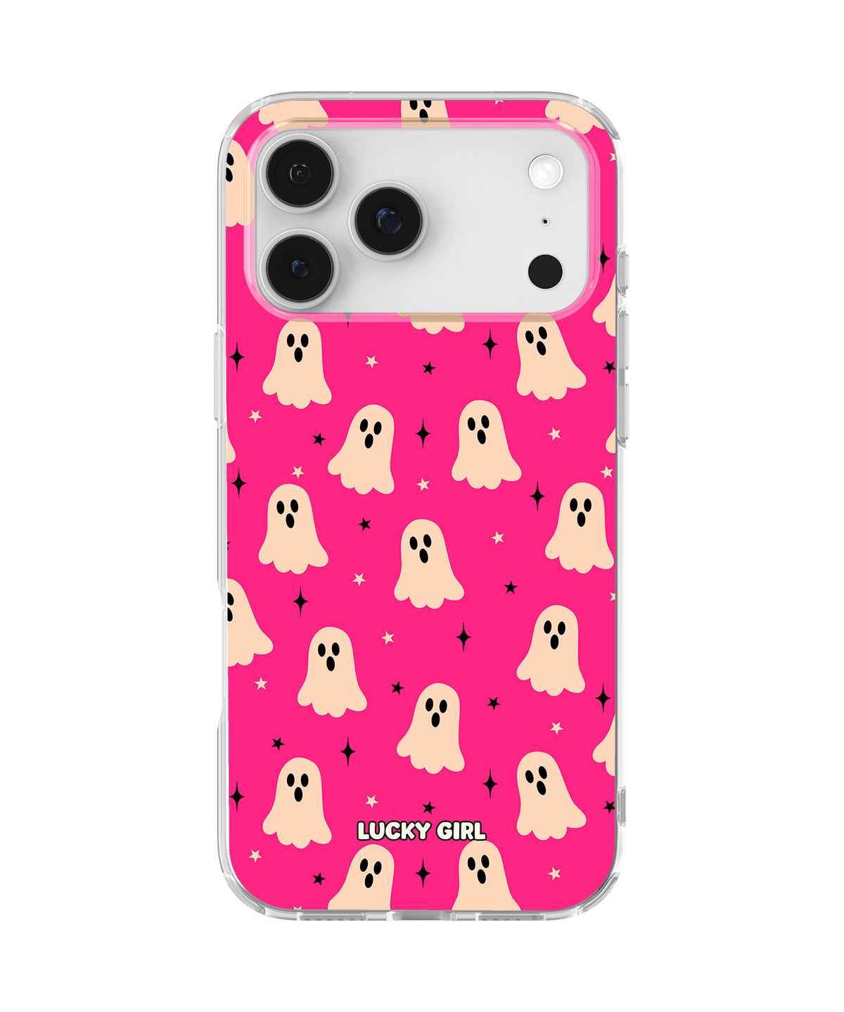 Hot Pink Haunt Clear Case Insert iPhone 17 Pro Max