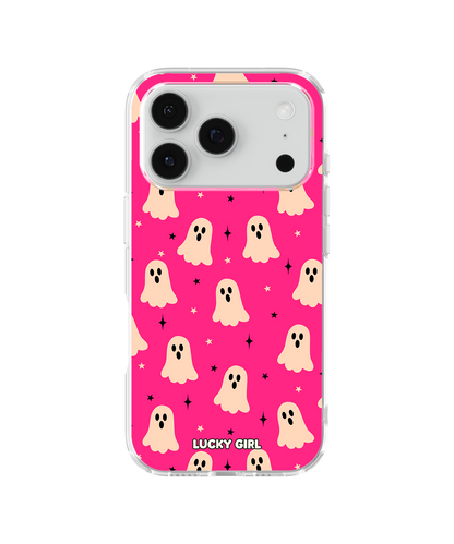 Hot Pink Haunt Clear Case Insert iPhone 17 Pro
