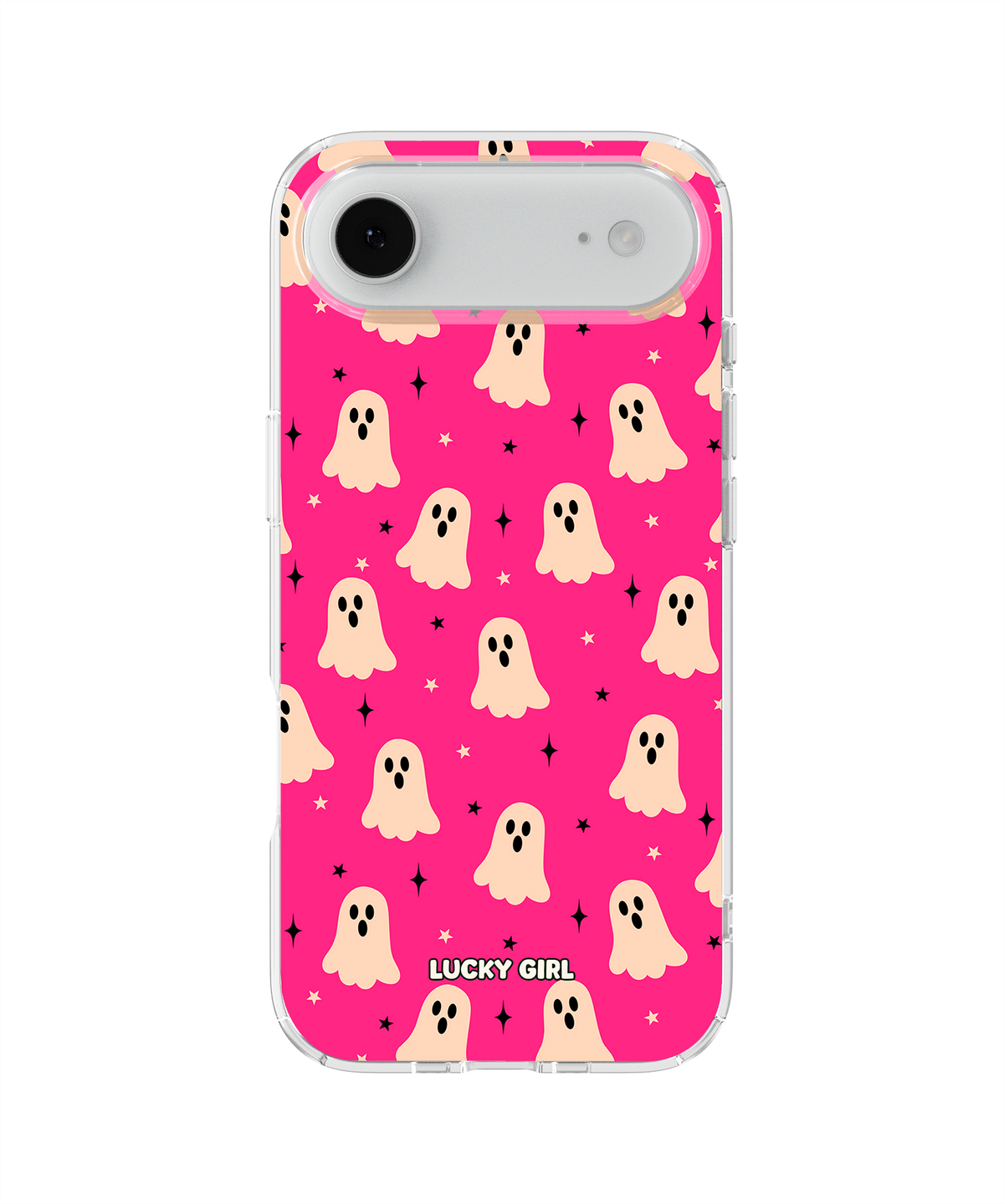Hot Pink Haunt Clear Case Insert iPhone 17 Air