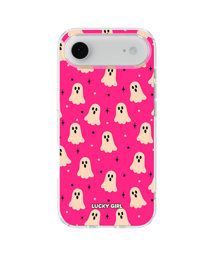 Hot Pink Haunt Clear Case Insert iPhone 17 Air