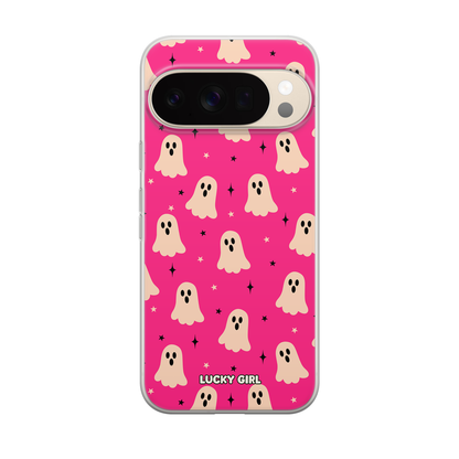 Hot Pink Haunt Clear Case Insert Pixel 10/10 Pro