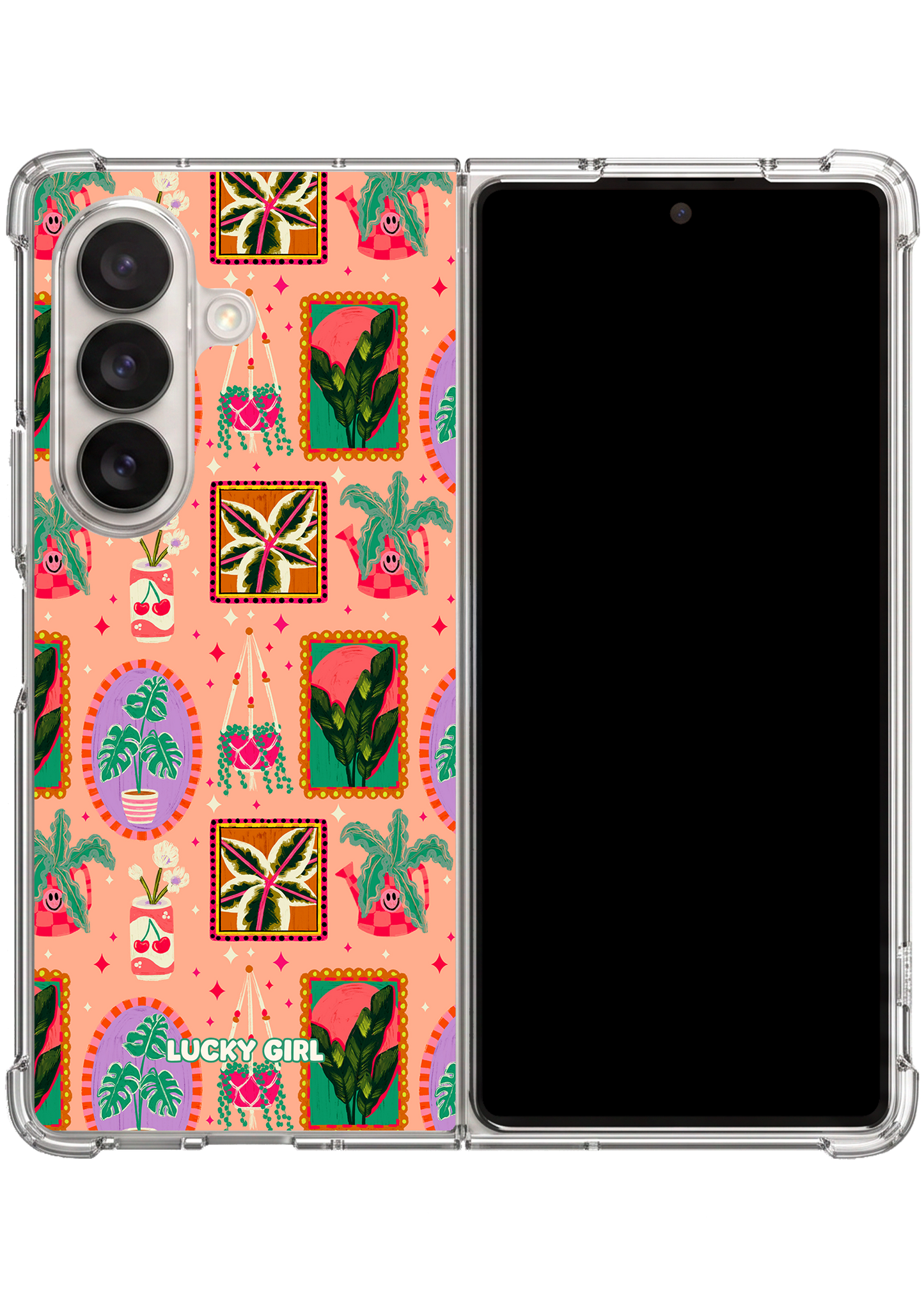 Houseplant Haven Clear Case Insert Galaxy Z Fold 7