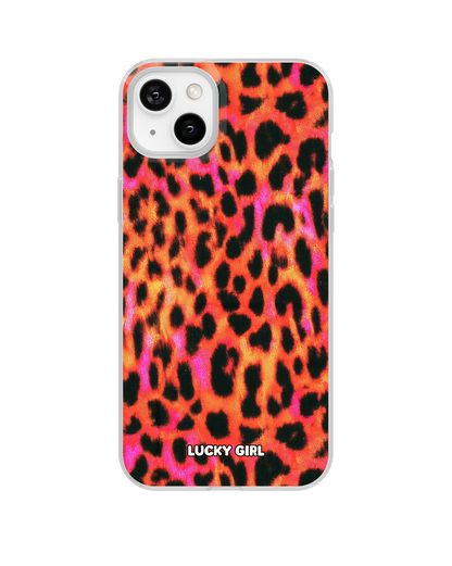 Lava Leopard Clear Case Insert iPhone 15