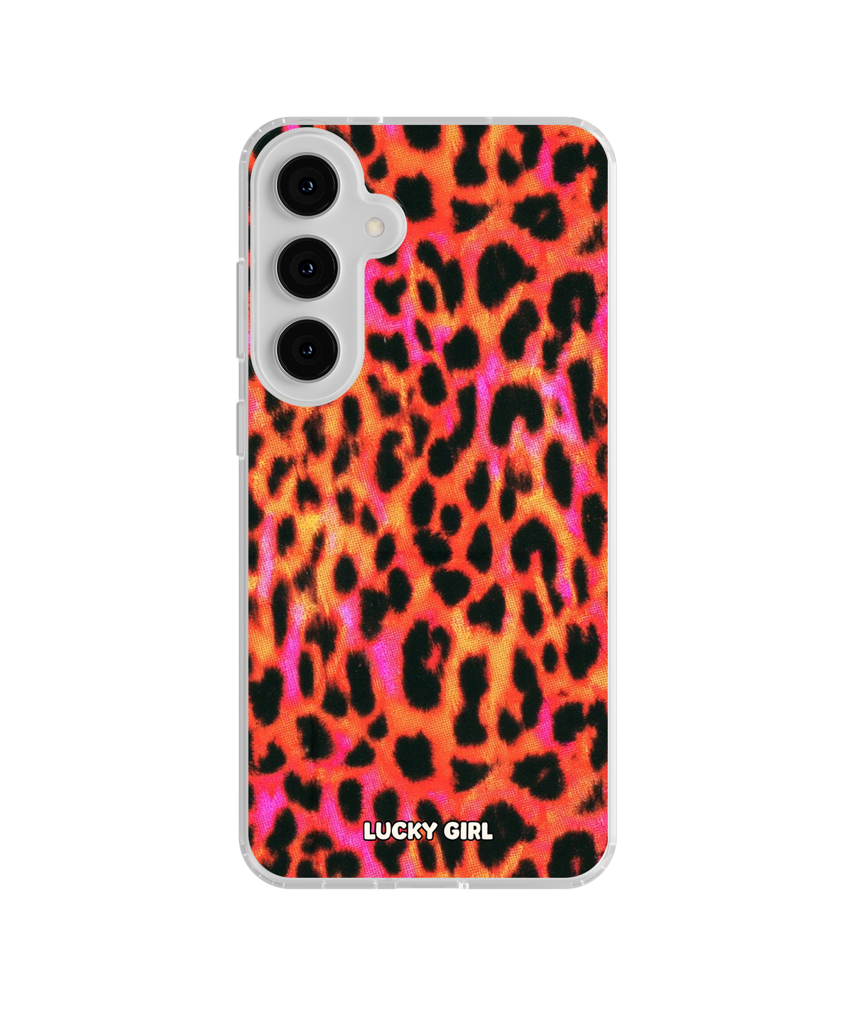 Lava Leopard Clear Case Insert Galaxy S26 Plus