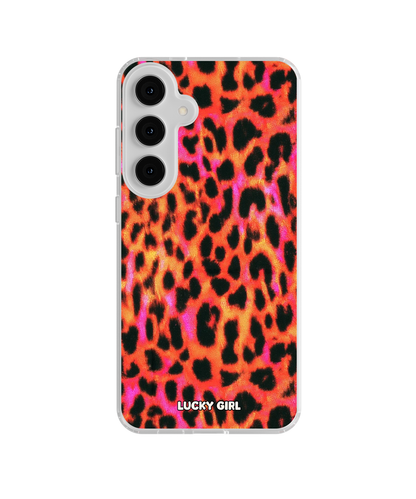Lava Leopard Clear Case Insert Galaxy S26 Plus