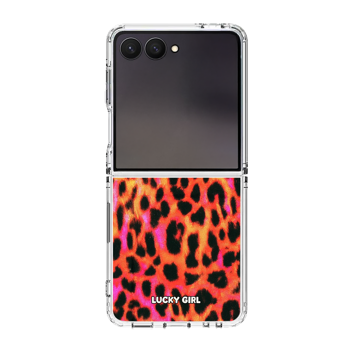 Lava Leopard Clear Case Insert Galaxy Z Flip 7 / 8