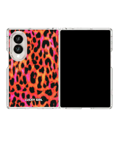 Lava Leopard Clear Case Insert Galaxy Z Fold 8 (wide)