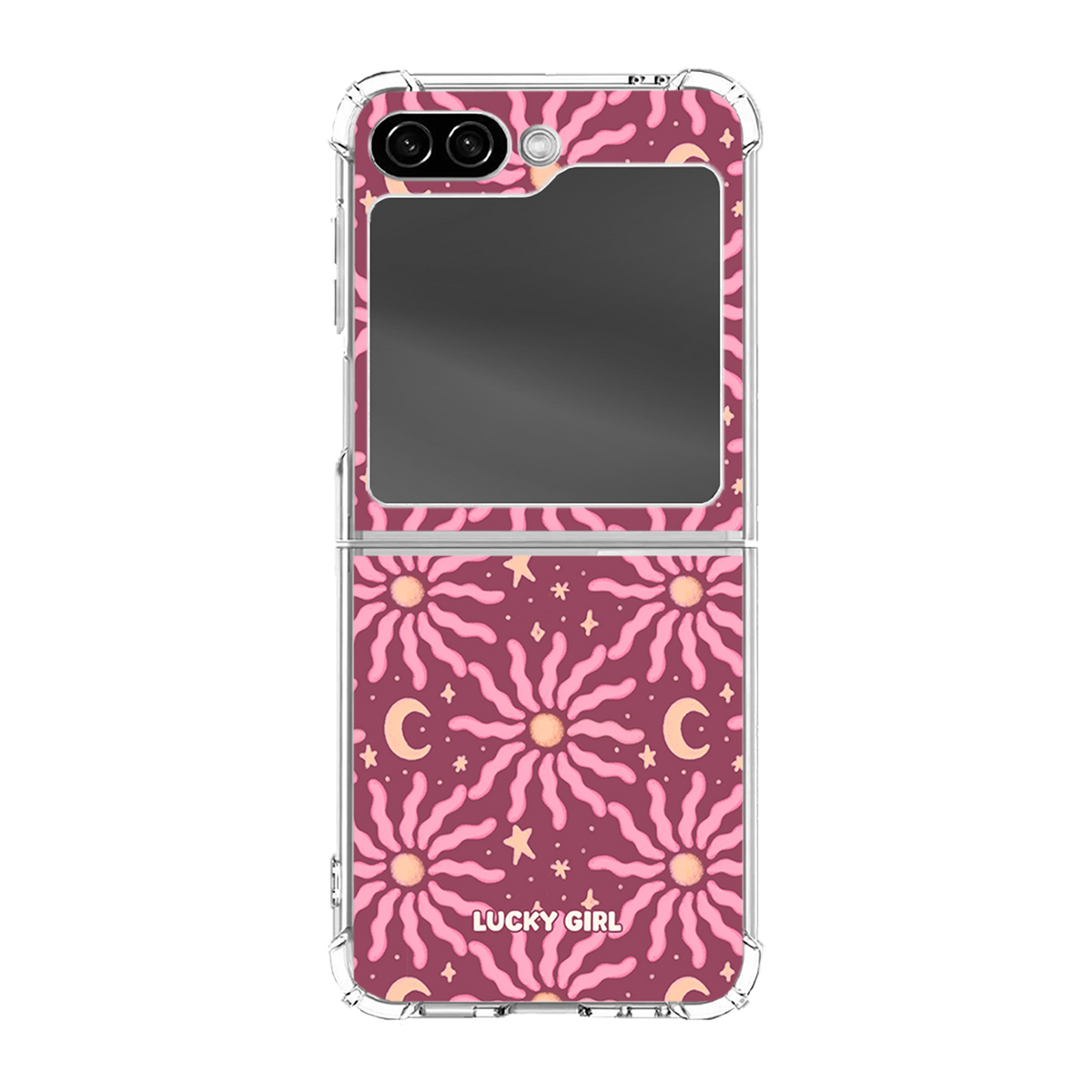 Mauve Sky Clear Case Insert Galaxy Z Flip 6/7 FE
