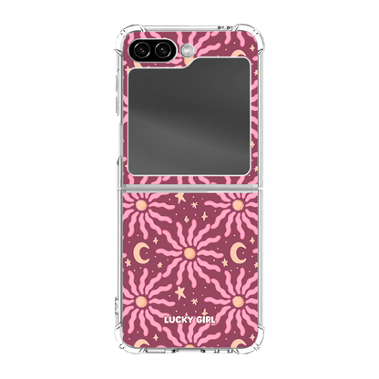 Mauve Sky Clear Case Insert Galaxy Z Flip 6/7 FE