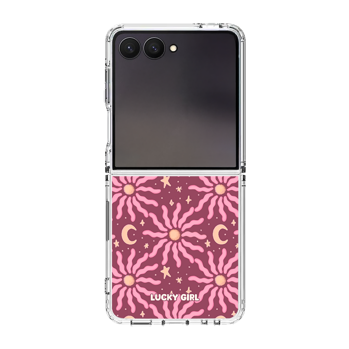 Mauve Sky Clear Case Insert Galaxy Z Flip 7