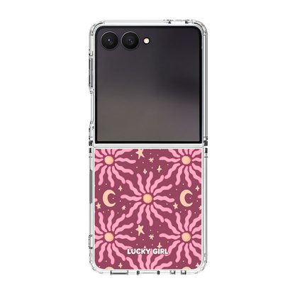 Mauve Sky Clear Case Insert Galaxy Z Flip 7