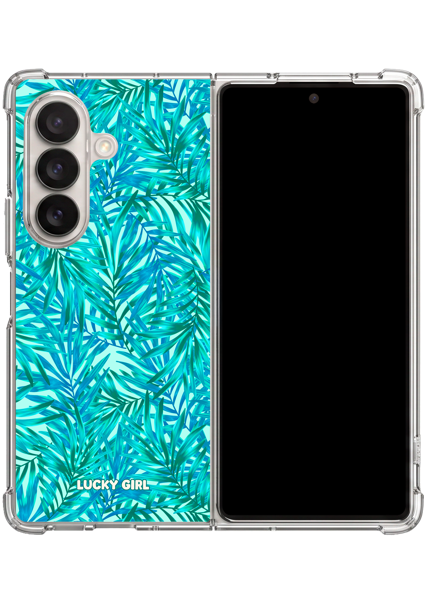 Miami Mood (Teal) Clear Case Insert Galaxy Z Fold 7