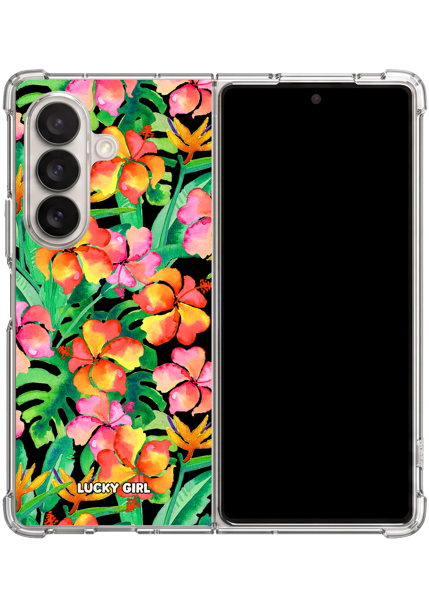 Midnight Maui Clear Case Insert Galaxy Z Fold 7