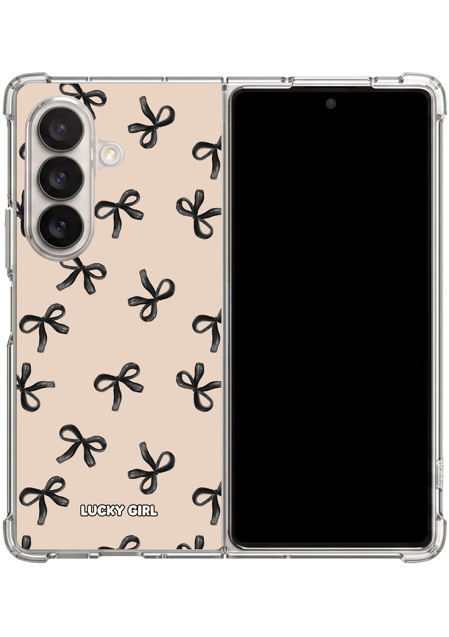 Midnight Sparkle Clear Case Insert Galaxy Z Fold 7