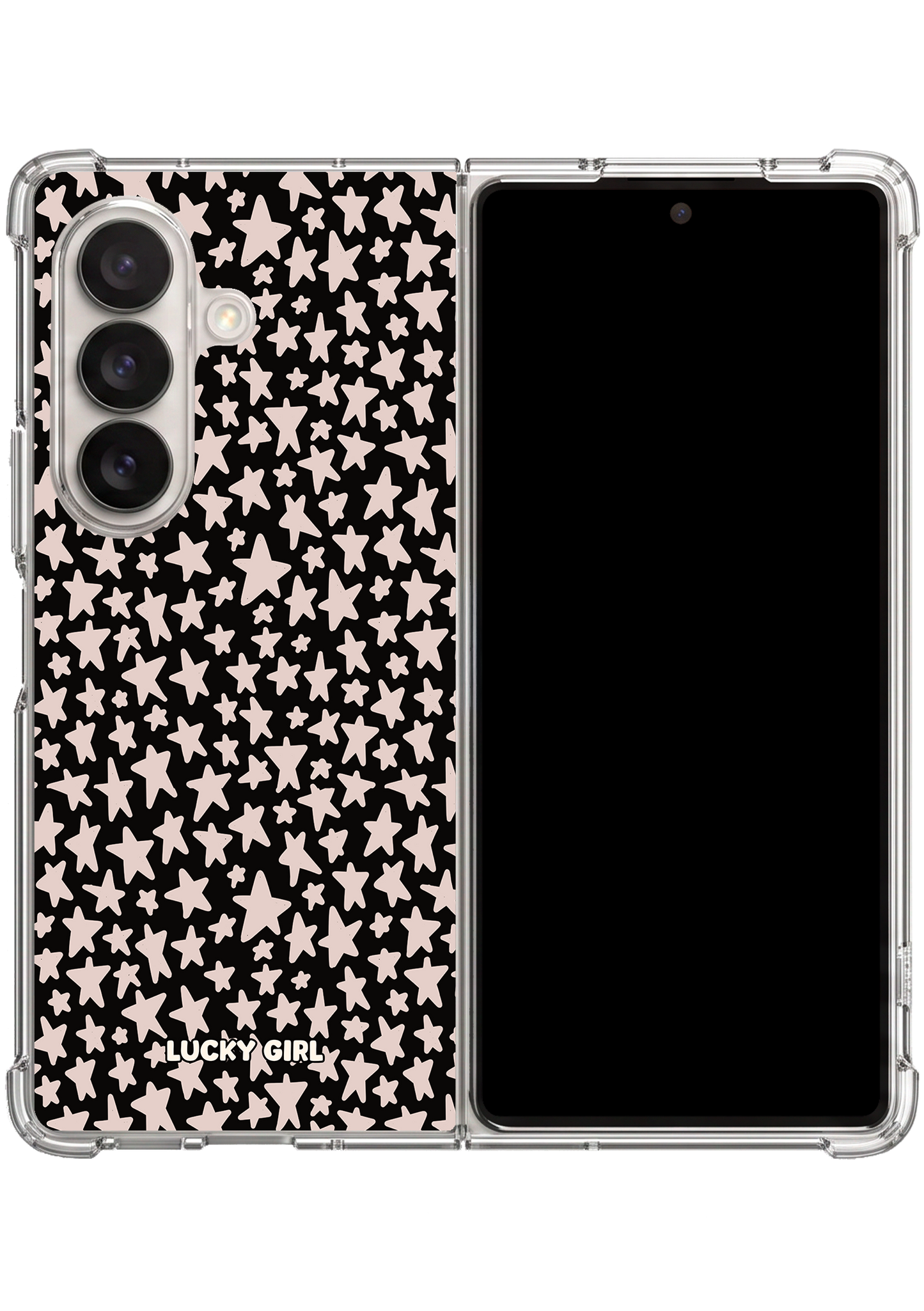 Midnight Stars Clear Case Insert Galaxy Z Fold 7