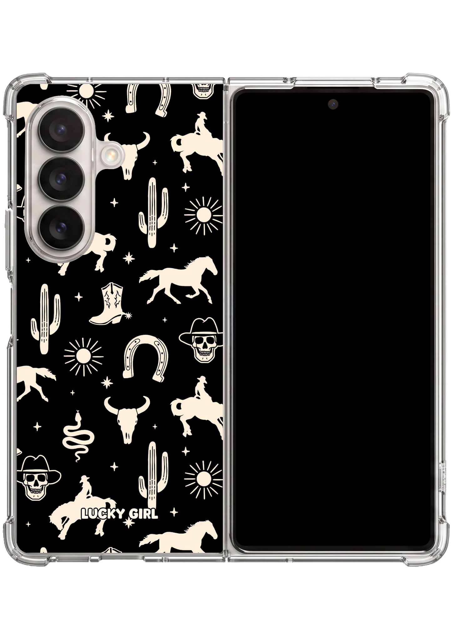 Obsidian West Clear Case Insert Galaxy Z Fold 7