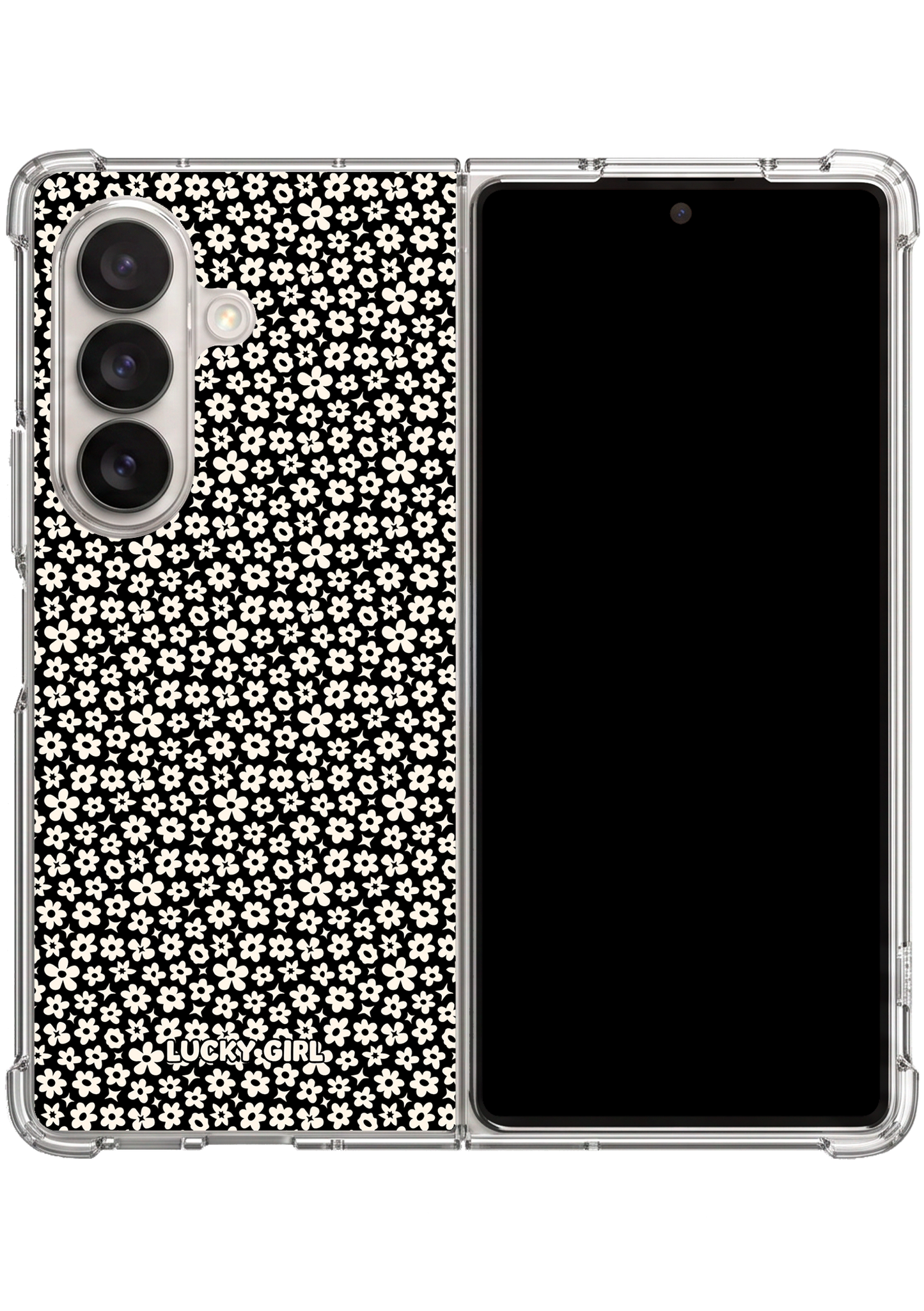 Onyx Little Blooms Clear Case Insert Galaxy Z Fold 7