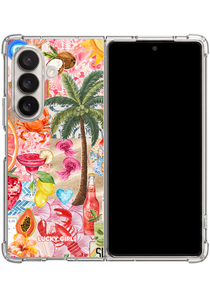 Palm Party Clear Case Insert Galaxy Z Fold 7