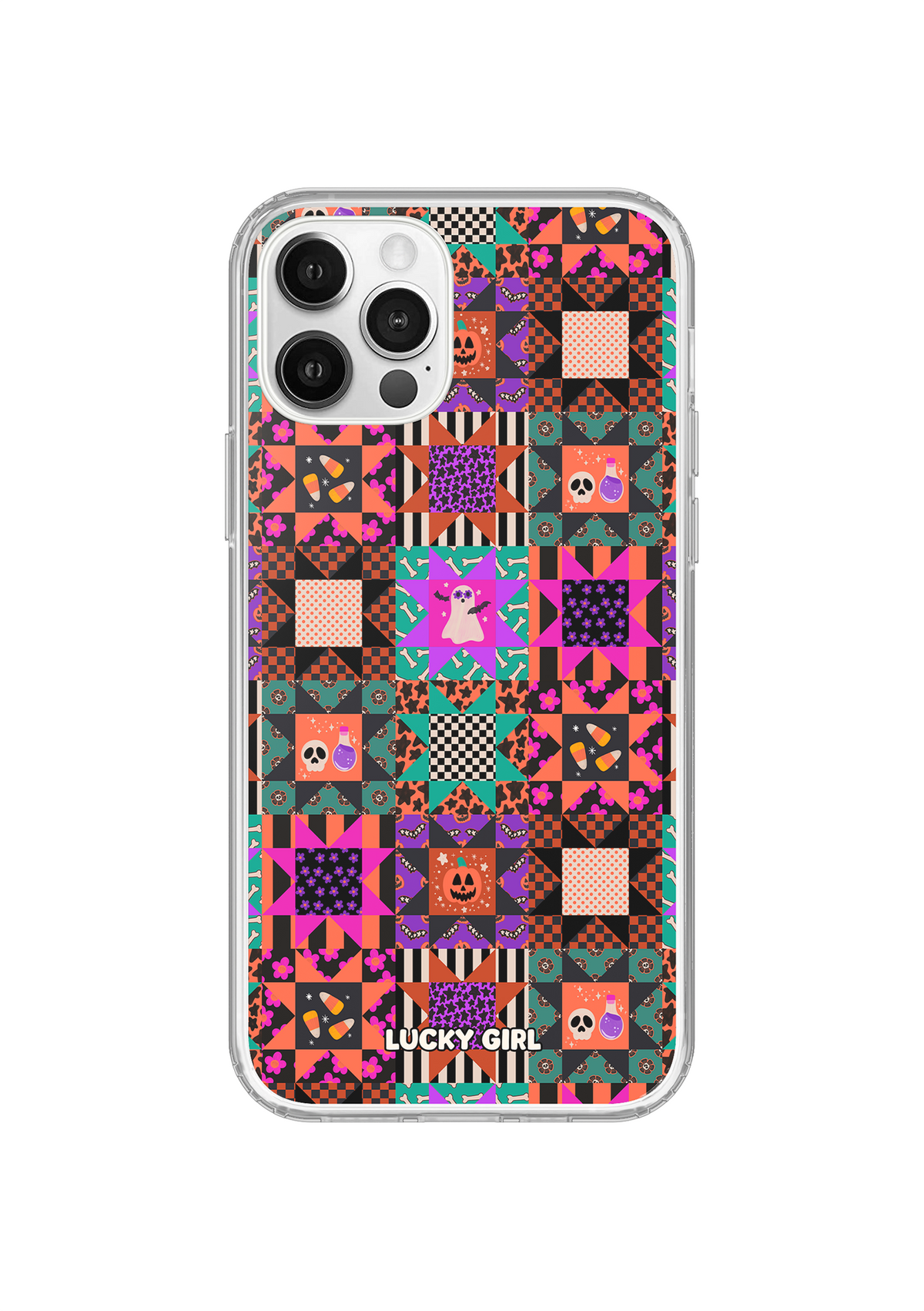 Patchwork Fright Clear Case Insert iPhone 12/12 Pro
